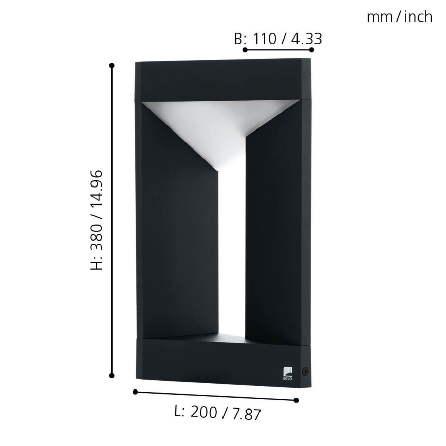 Eglo - LED Kinkiet zewnętrzny LED/10W/230V IP54