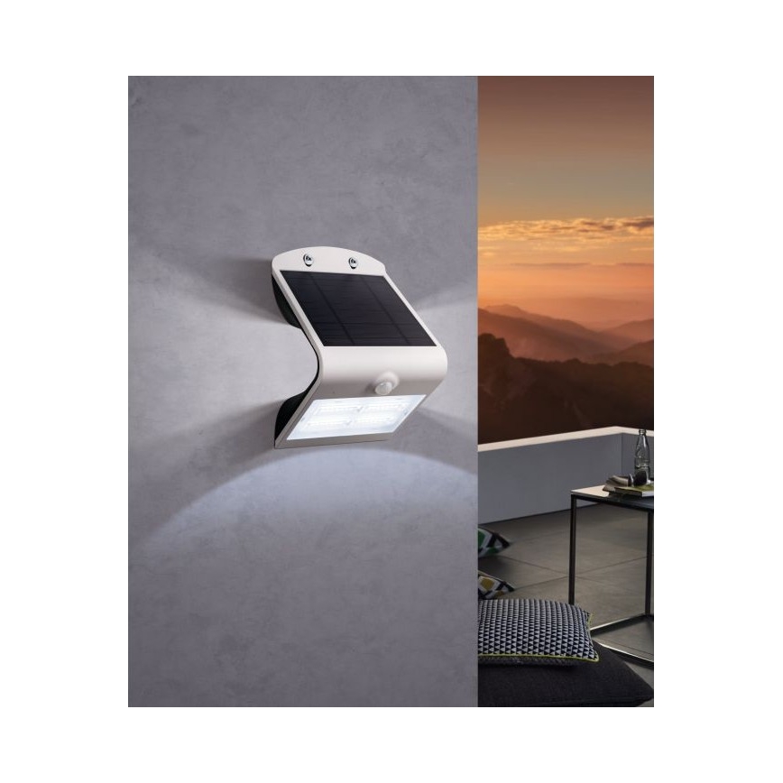 Eglo - Lampa solarna z czujnikiem LED/3,2W/3,7V 2000 mAh IP54