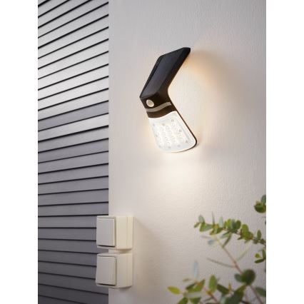 Eglo - Lampa solarna z czujnikiem LED/2W/3,7V IP44