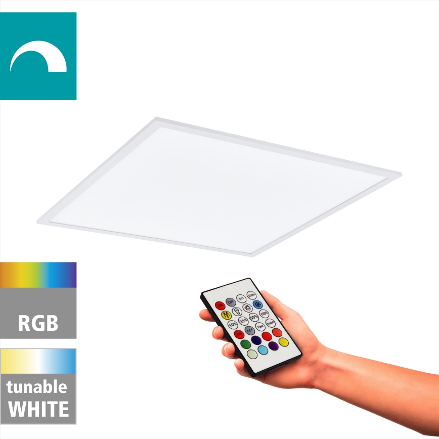 Eglo - Ściemnialna lampa sufitowa RGBW LED/32,5W/230V 2700-6500K 60x60 cm + pilot zdalnego sterowania