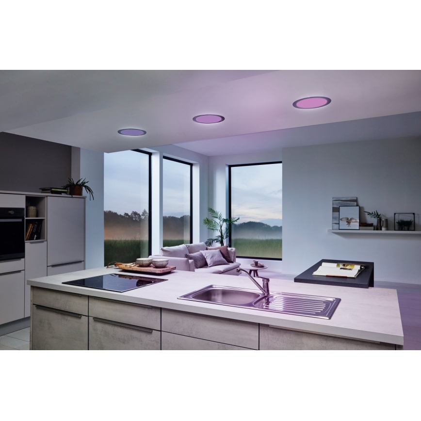 Eglo - Ściemnialna wpuszczana oprawa sufitowa do łazienki LED/16,5W/230V IP44 ZigBee śr. 21,6 cm