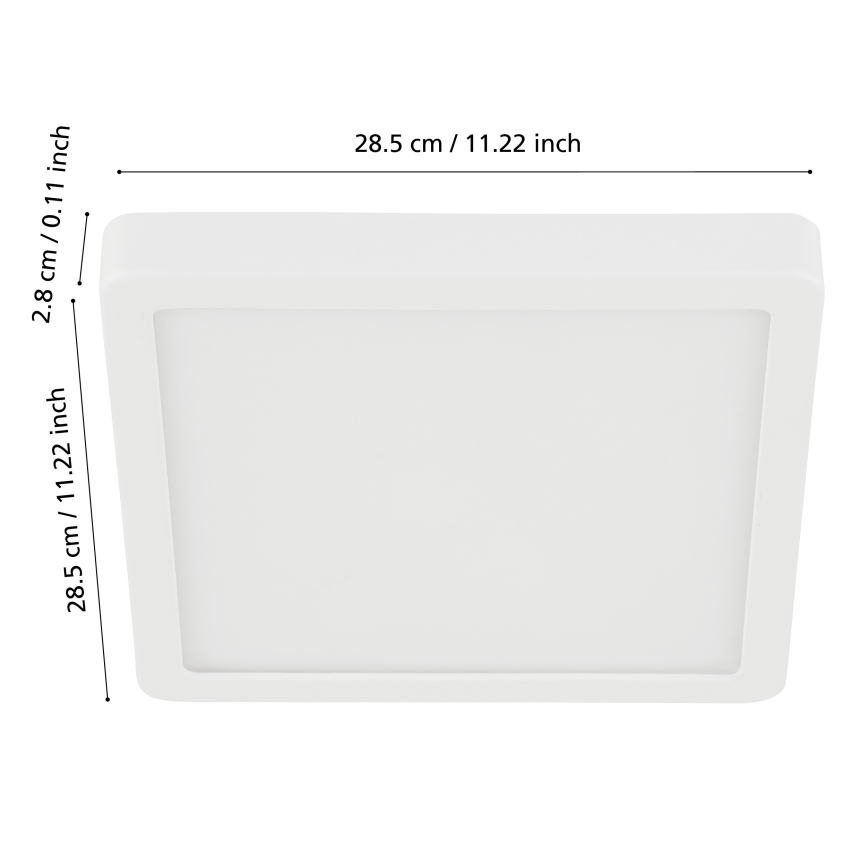 Eglo - LED Ściemniany plafon łazienkowy LED/19,5W/230V 2700-6500K IP44 ZigBee
