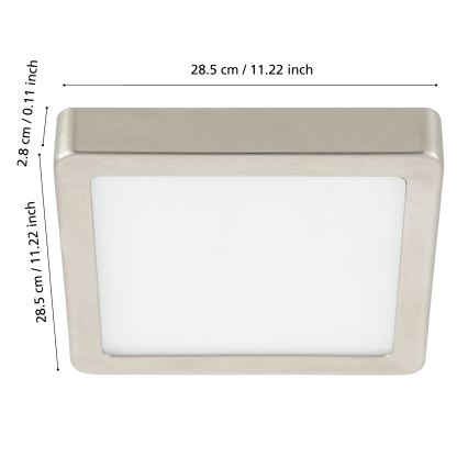 Eglo - LED regulowane oświetlenie sufitowe do łazienki LED/19,5W/230V 2700-6500K IP44 ZigBee