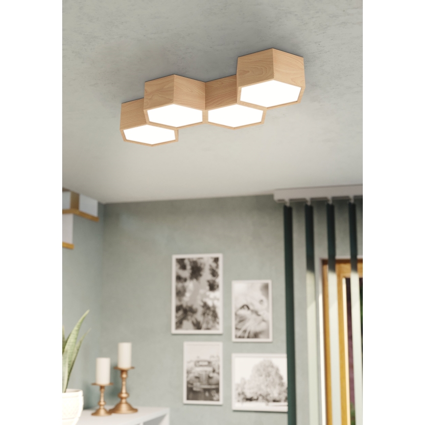 Eglo - Plafon 4xE27/9W/230V