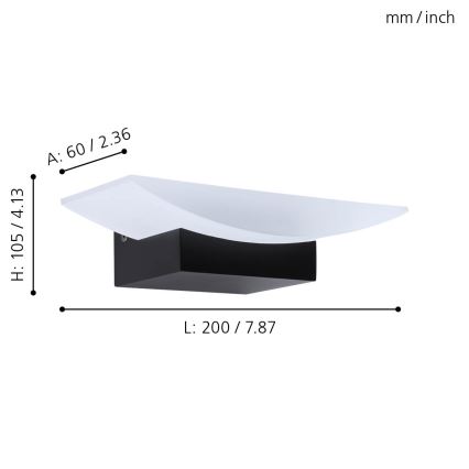 Eglo - LED Kinkiet LED/5,6W/230V