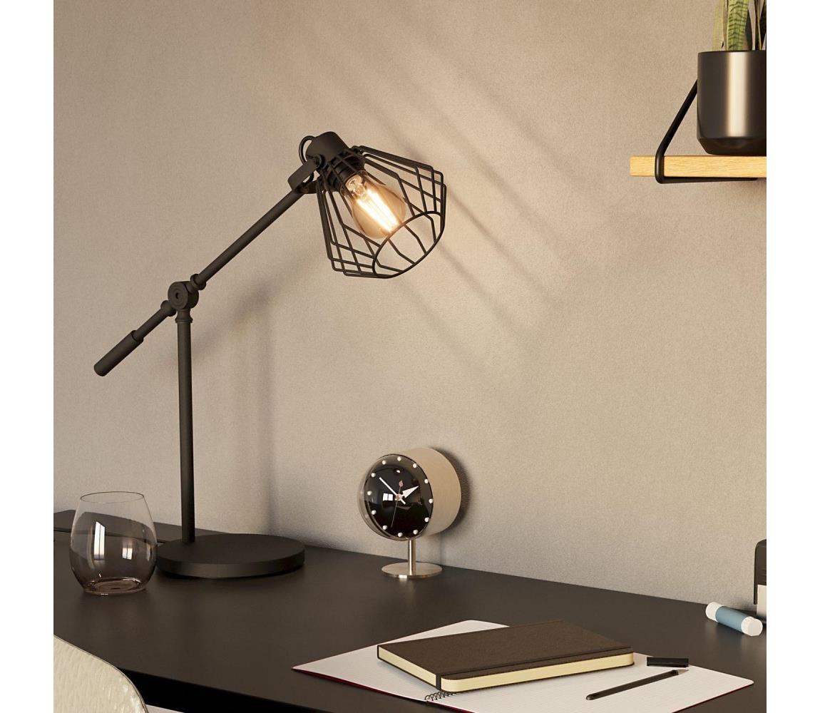 Eglo 99019 - Lampa stołowa TABILLANO 1 1xE27/40W/230V