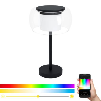 Eglo 99024 - Ściemnialna lampa stołowa LED RGB BRIAGLIA-C LED/15W/230V