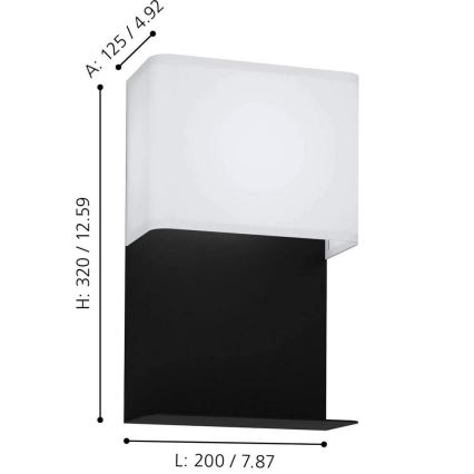 Eglo 99069 - Kinkiet ścienny z półką GALDAKAO LED/5,4W/230V
