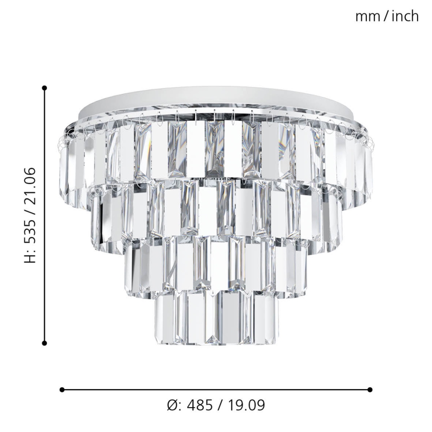 Eglo - Żyrandol na łańcuchu 7xE14/40W/230V