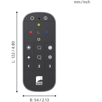 Eglo - Pilot 2xAAA Bluetooth ZigBee