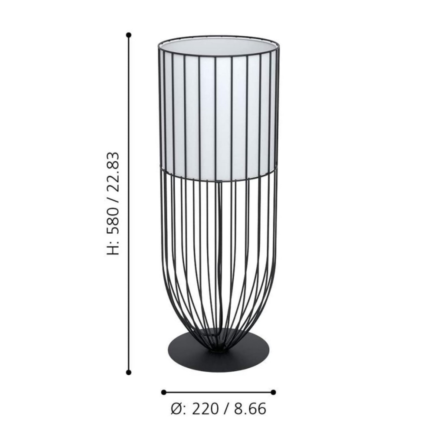 Eglo - Lampa stołowa 1xE27/60W/230V