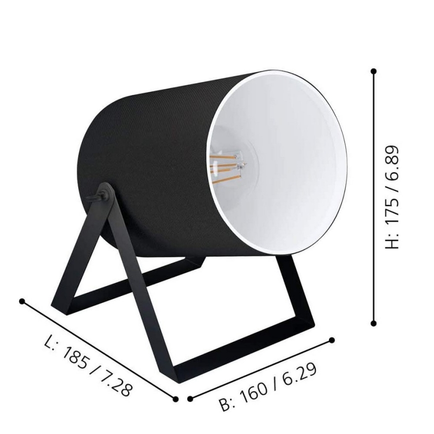 Eglo - Lampa stołowa 1xE27/25W/230V