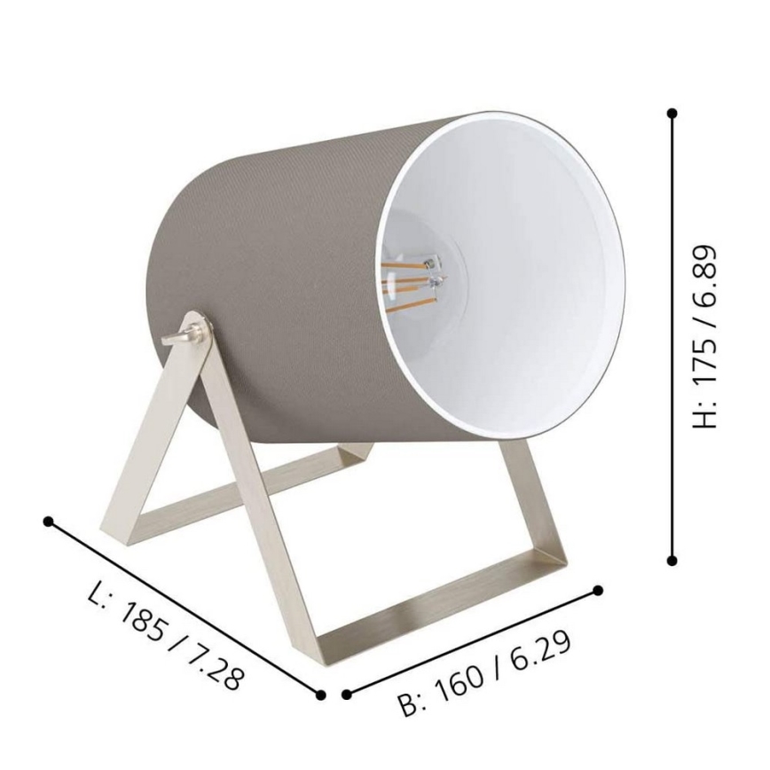 Eglo - Lampa stołowa 1xE27/25W/230V