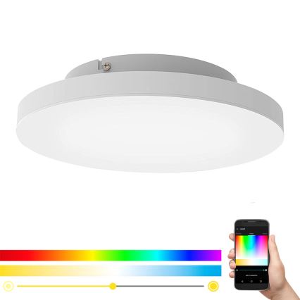 Eglo - Ściemniana lampa sufitowa LED RGB TURCONA-C LED/15W/230V + RC