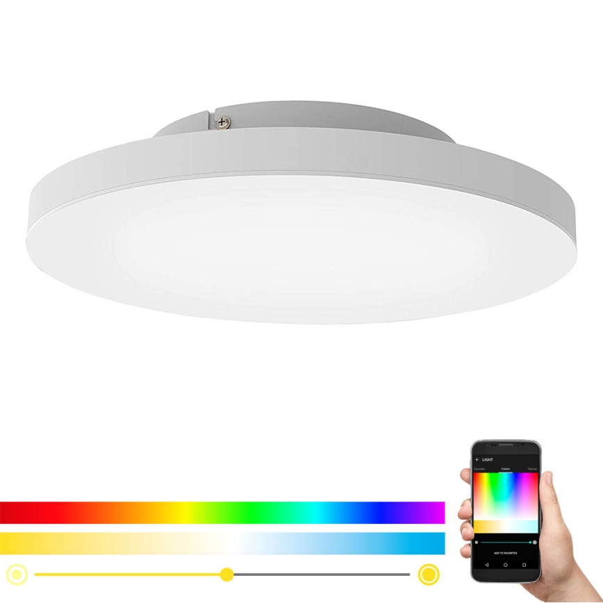Eglo - LED RGB Plafon ściemnialny TURCONA-C LED/20W/230V + Pilot