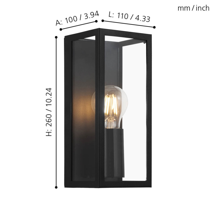 Eglo - Kinkiet łazienkowy 1xE27/60W/230V IP44
