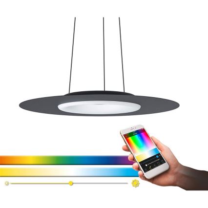Eglo - Lampa sufitowa LED RGB ściemnialna na linkę COMPO ROSSO-C LED/16W/230V