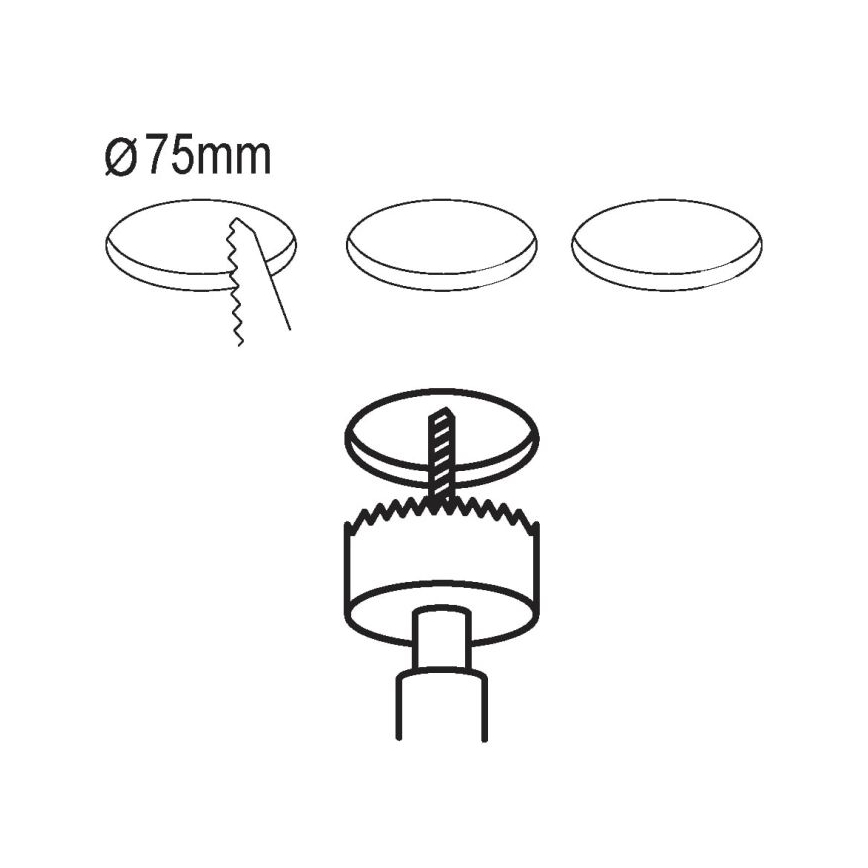 Eglo - ZESTAW 3x LED Oprawa wpuszczana FUEVA 5 1xLED/2,7W/230V