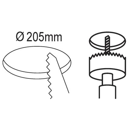 Eglo - LED Oprawa wpuszczana LED/16,5W/230V