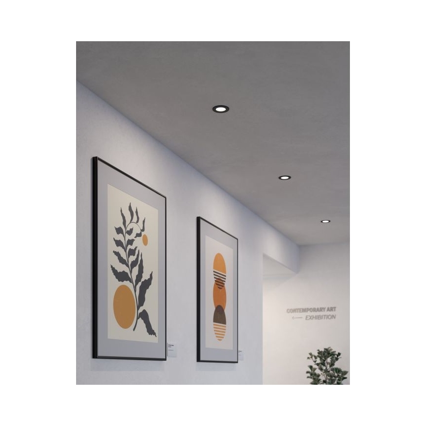 Eglo - Oprawa sufitowa wpuszczana LED, 5,5 W, 230 V, śr. 11,7 cm