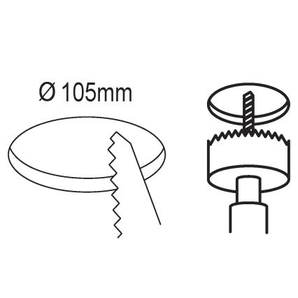 Eglo - ściemnialna oprawa wpuszczana LED/5,5W/230V śr. 11,7 cm