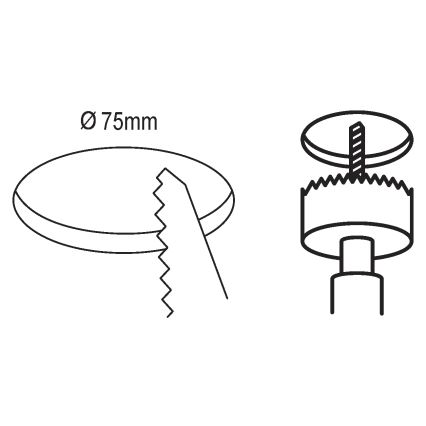 Eglo - LED Łazienkowa oprawa wpuszczana LED/2,7W/230V IP44