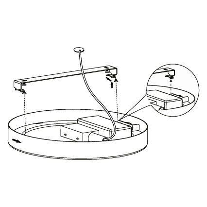 Eglo - LED Plafon LED/16,5W/230V