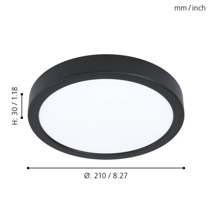 Eglo - Oprawa sufitowa LED/16,5W/230V śr. 21 cm