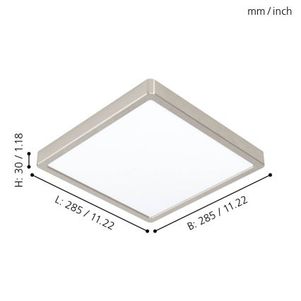 Eglo - Oprawa sufitowa LED/20W/230V 28,5x28,5 cm