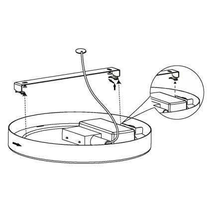 Eglo - LED Plafon ściemnialny LED/16,5W/230V