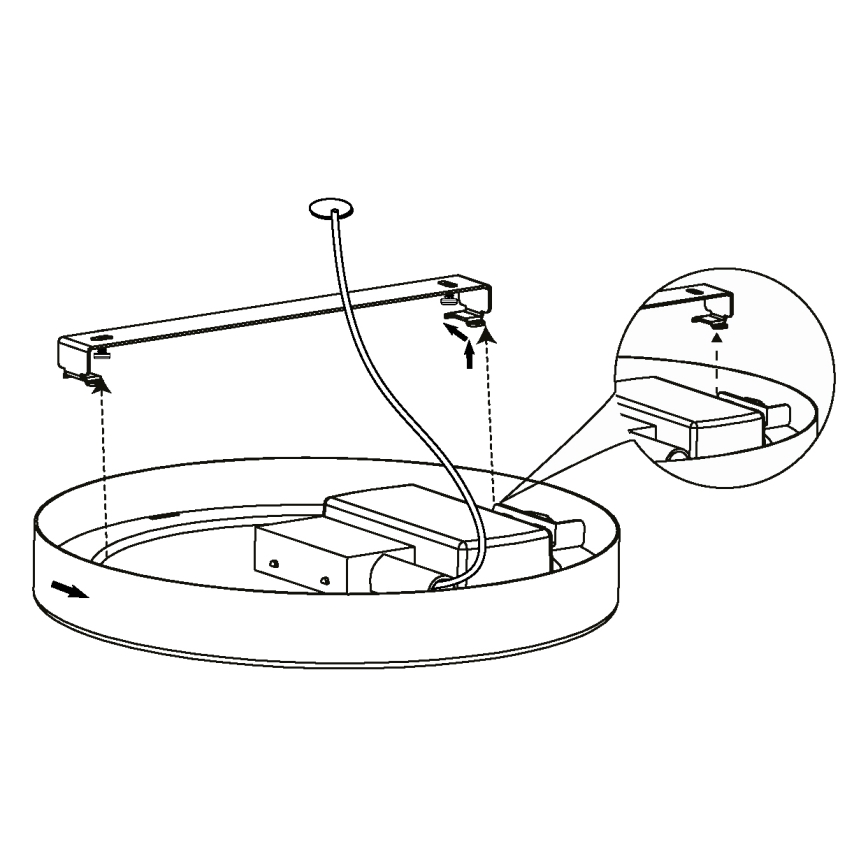 Eglo - LED Plafon ściemnialny LED/16,5W/230V