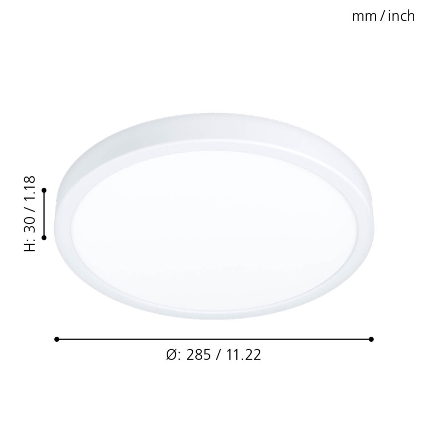 Eglo - LED Plafon łazienkowy LED/20W/230V IP44