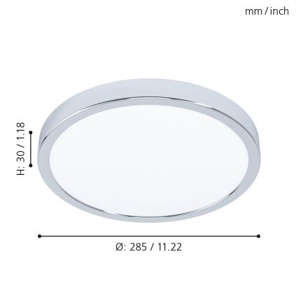 Eglo - LED Plafon łazienkowy LED/20W/230V IP44