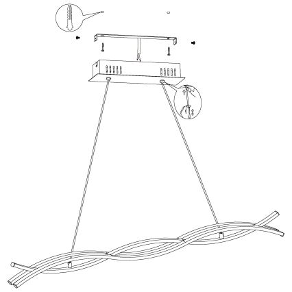 Eglo - LED Plafon LED/36W/230V