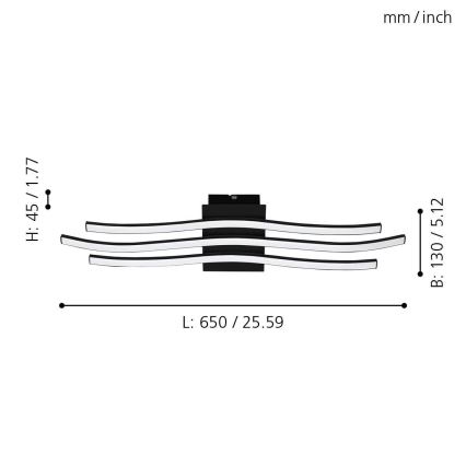 Eglo - LED Plafon LED/21W/230V