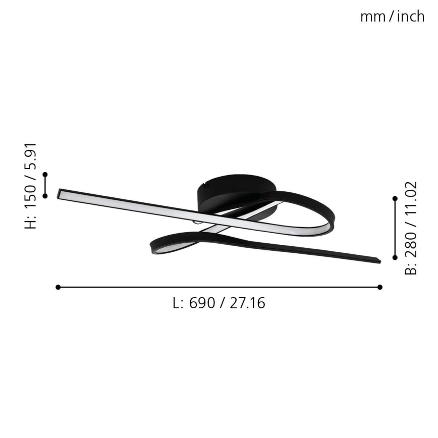 Eglo - LED Plafon LED/21W/230V