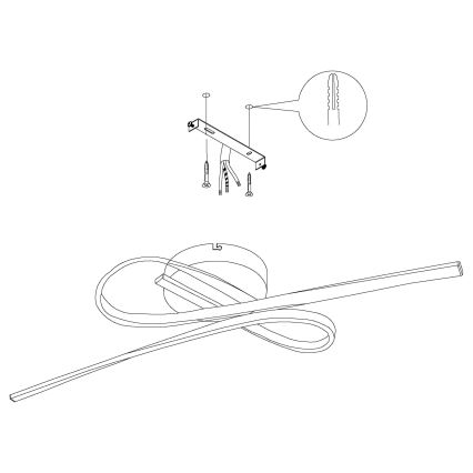Eglo - LED Plafon LED/21W/230V