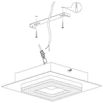 Eglo - LED Plafon 4xLED/4W/230V