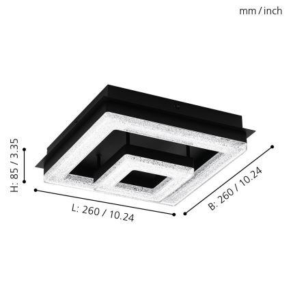 Eglo - LED Plafon LED/12W/230V