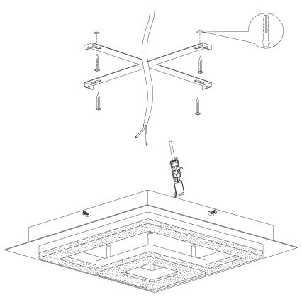 Eglo - LED Plafon LED/12W/230V