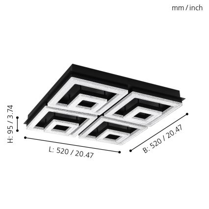 Eglo - LED Plafon LED/12W/230V