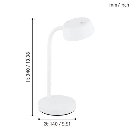 Eglo - LED Lampa stołowa LED/4,5W/230V