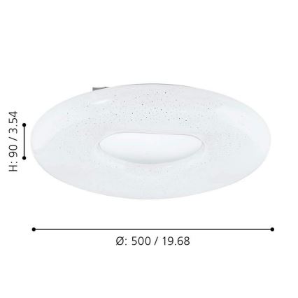 Eglo - LED Plafon ściemnialny LED/24W/230V + pilot zdalnego sterowania