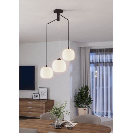 Eglo - Żyrandol na lince 3xE27/40W/230V