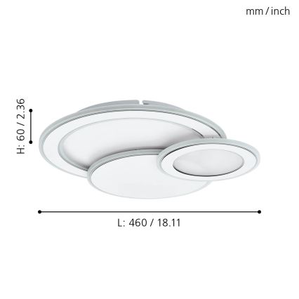 Eglo - LED Plafon LED/11W/230V