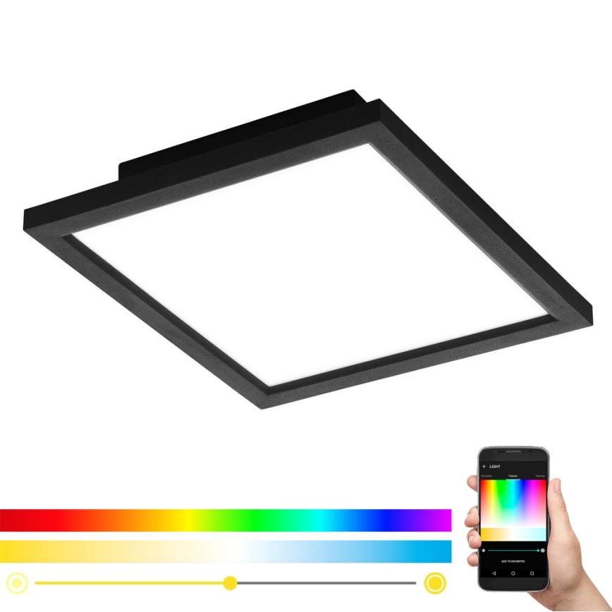 Eglo - LED RGB Regulowane natynkowe oświetlenie sufitowe SALOBRENA-C LED/16W/230V + pilot do zdalnego sterowania