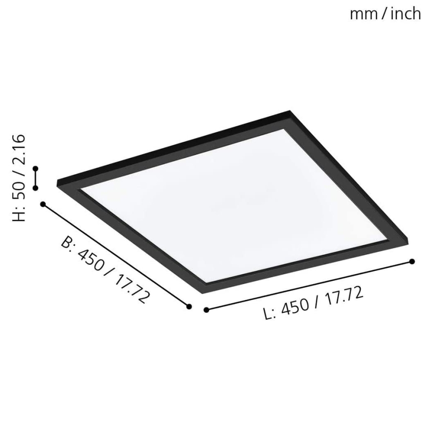 Eglo - LED RGBW Plafon ściemnialny SALOBRENA-C LED/20W/230V + Pilot