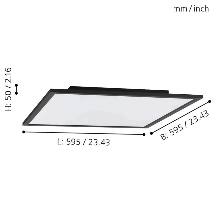 Eglo - LED RGB Plafon ściemnialny SALOBRENA-C LED/30,5W/230V + pilot zdalnego sterowania