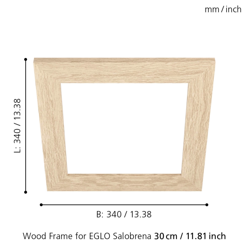 Eglo 99421 - Rama do lampy sufitowej SALOBRENA 300x300 mm
