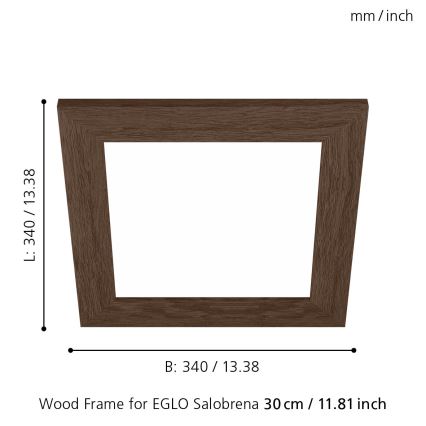 Eglo 99425 - Rama do plafonu SALOBRENA 300x300 mm